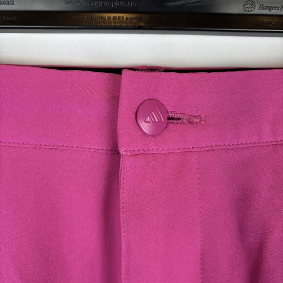 38/8.5 Hot Pink Golf Short Adidas Ultimate 365 Black Logo Lucid Fuchsia Men's - Picture 8 of 14